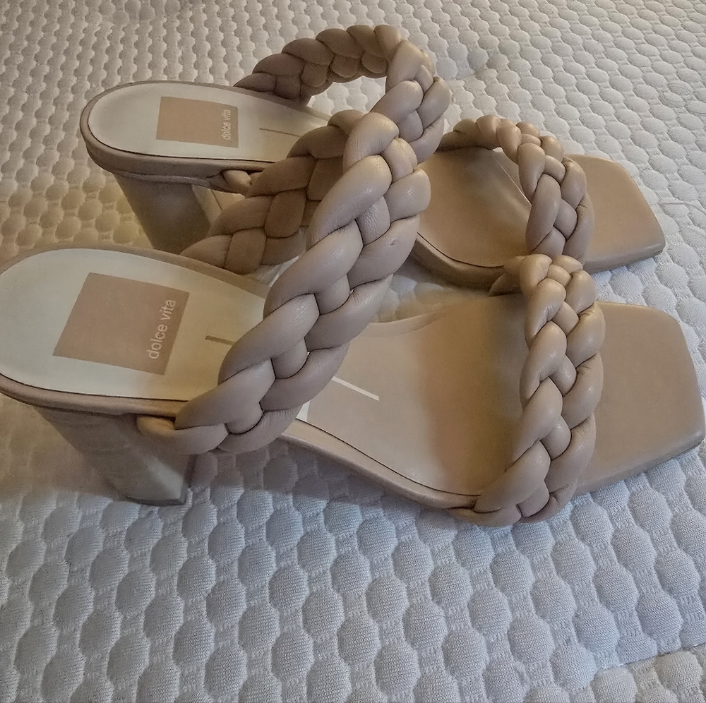 Dolce Vita Women's Braided Tan Heels